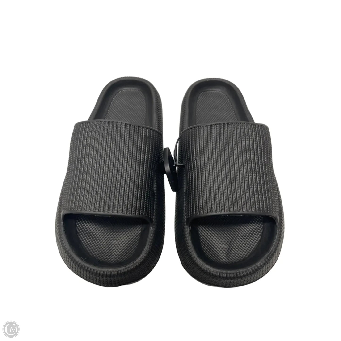 Sandals Flats By Clothes Mentor In Black, Size: 7.5