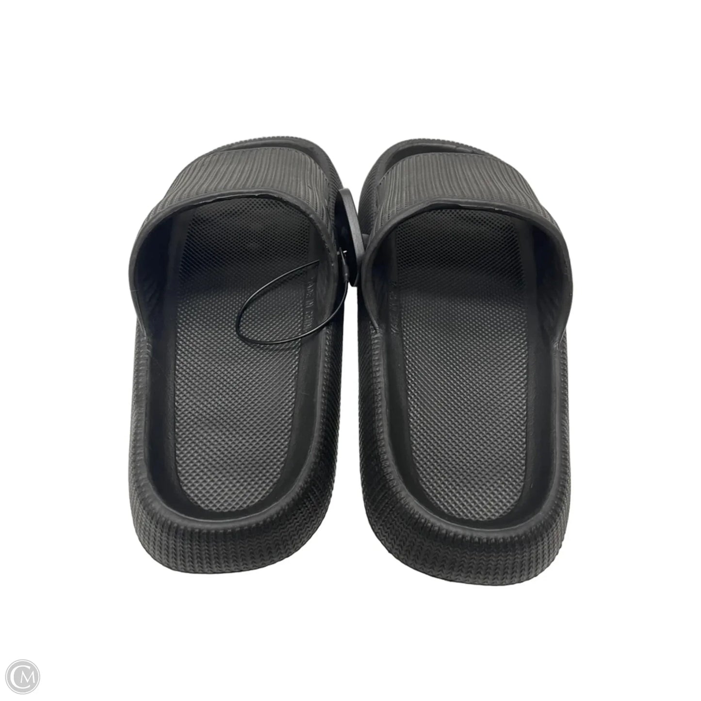 Sandals Flats By Clothes Mentor In Black, Size: 7.5