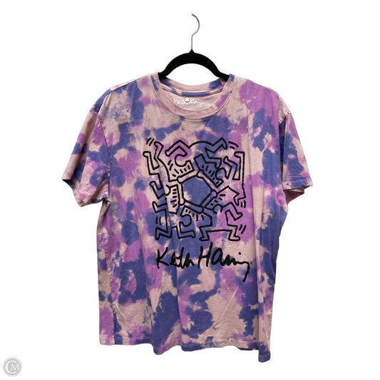 Top Short Sleeve By Cmc In Tie Dye Print, Size: S