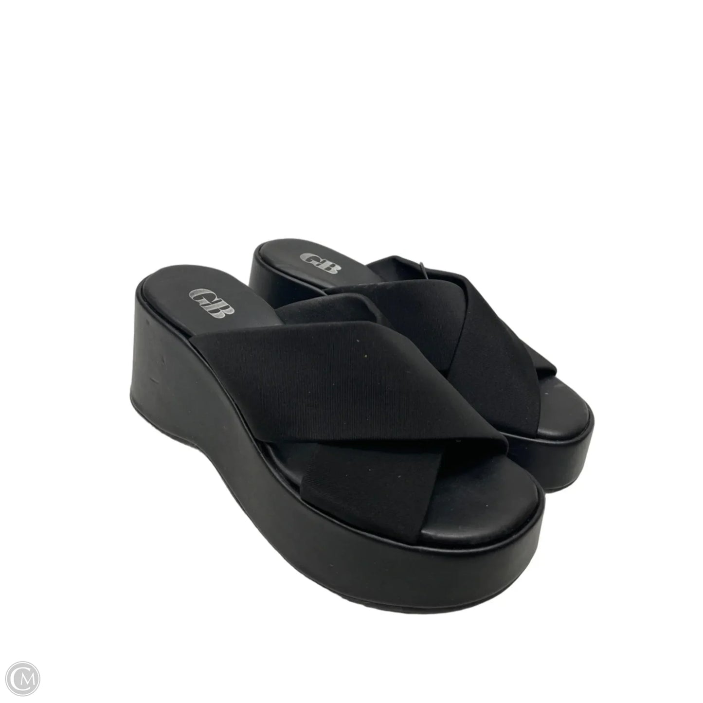 Sandals Heels Platform By Gianni Bini In Black, Size: 6