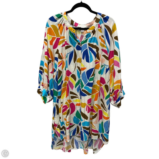 Tunic Long Sleeve By Target-designer In Multi-colored, Size: 1x
