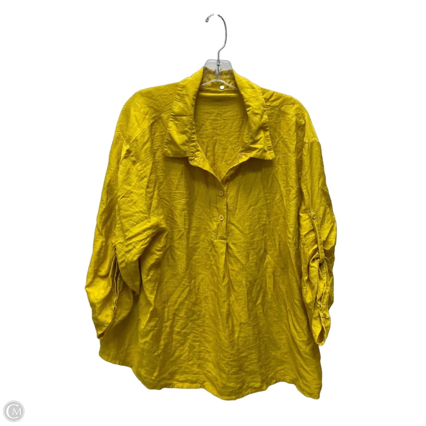 Pants Set 2pc By Shein In Yellow, Size: 2x