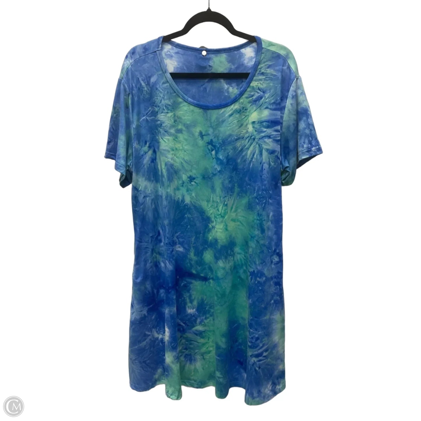 Dress Casual Short By Clothes Mentor In Tie Dye Print, Size: 2x