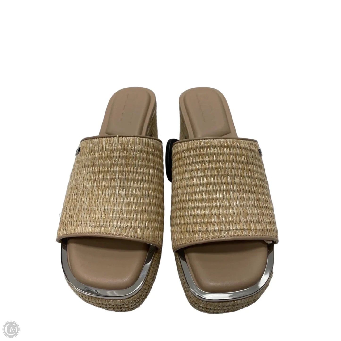 Sandals Heels Block By Dkny In Tan, Size: 9.5