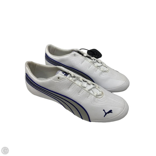 Shoes Sneakers By Puma In Blue & White, Size: 9