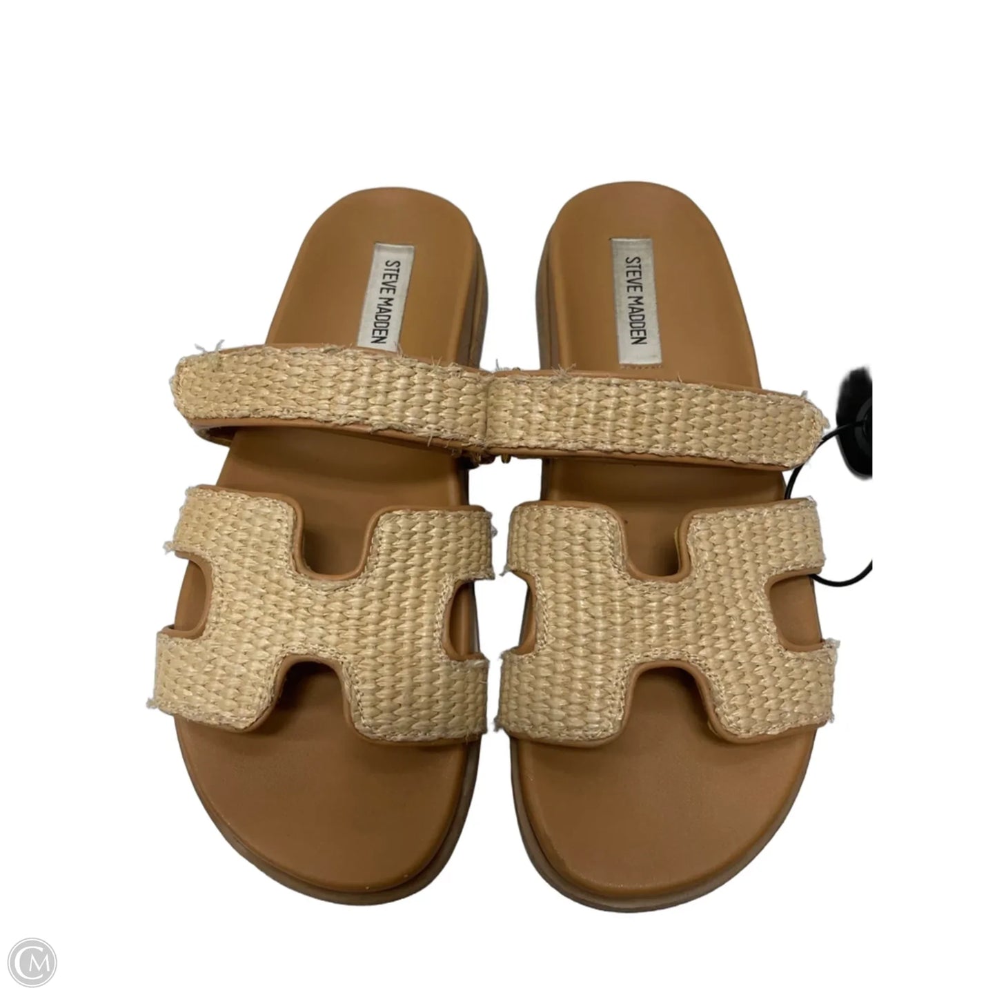 Sandals Flats By Steve Madden In Tan, Size: 9.5