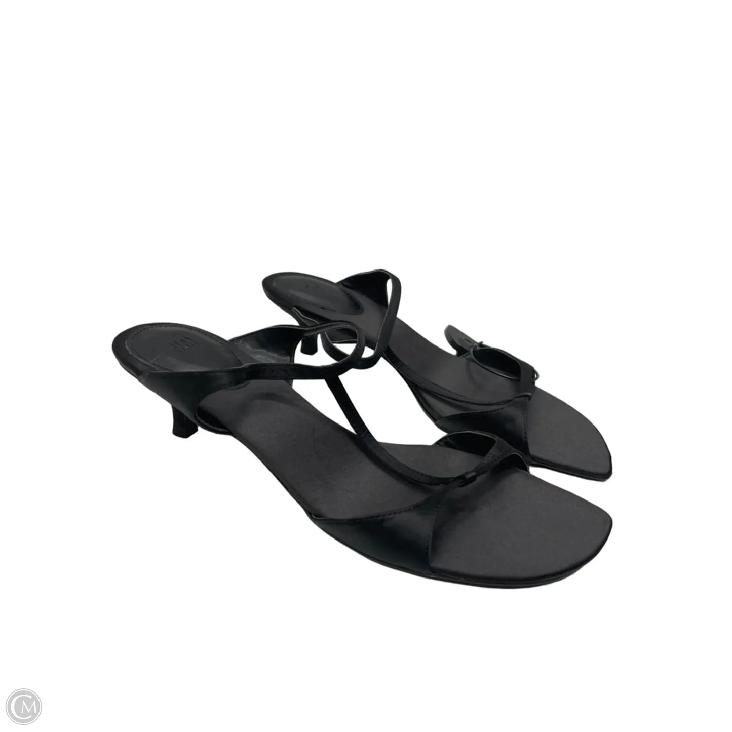 Sandals Heels Kitten By H&m In Black, Size: 8