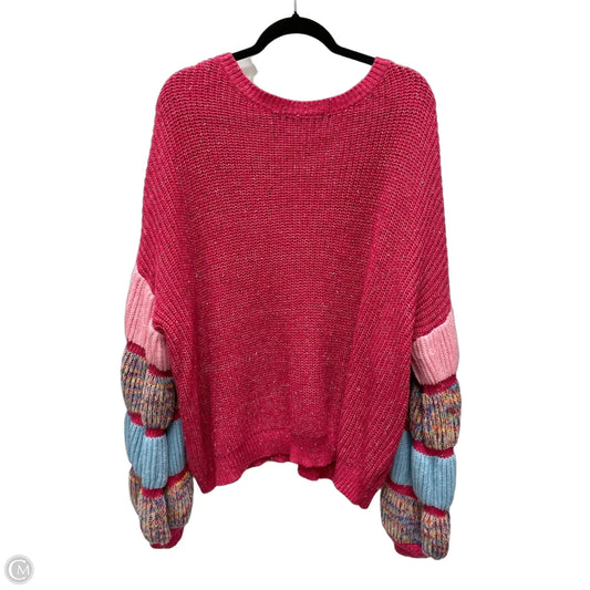 Sweater By Shein In Pink, Size: 3x