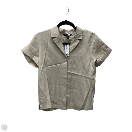 Top Short Sleeve By Banana Republic In Tan, Size: Xs