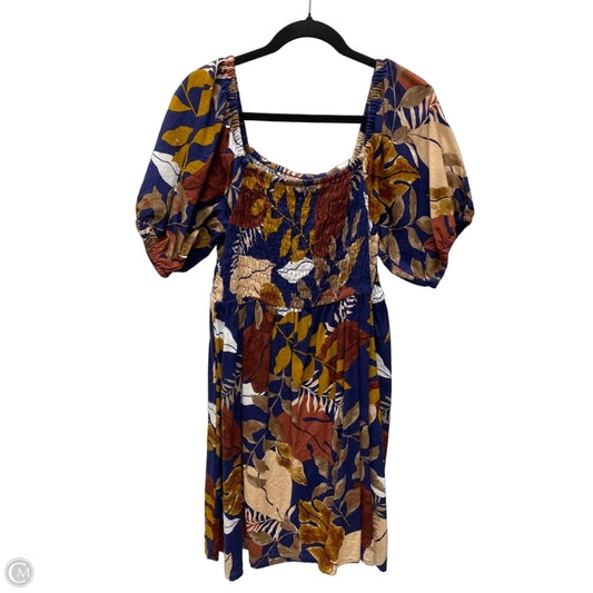 Dress Casual Short By Cupio In Floral Print, Size: L