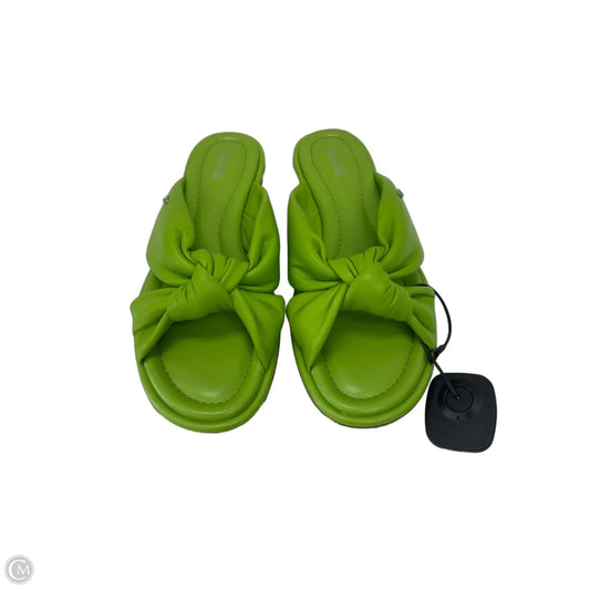 Sandals Designer By Michael Kors In Green, Size: 9.5
