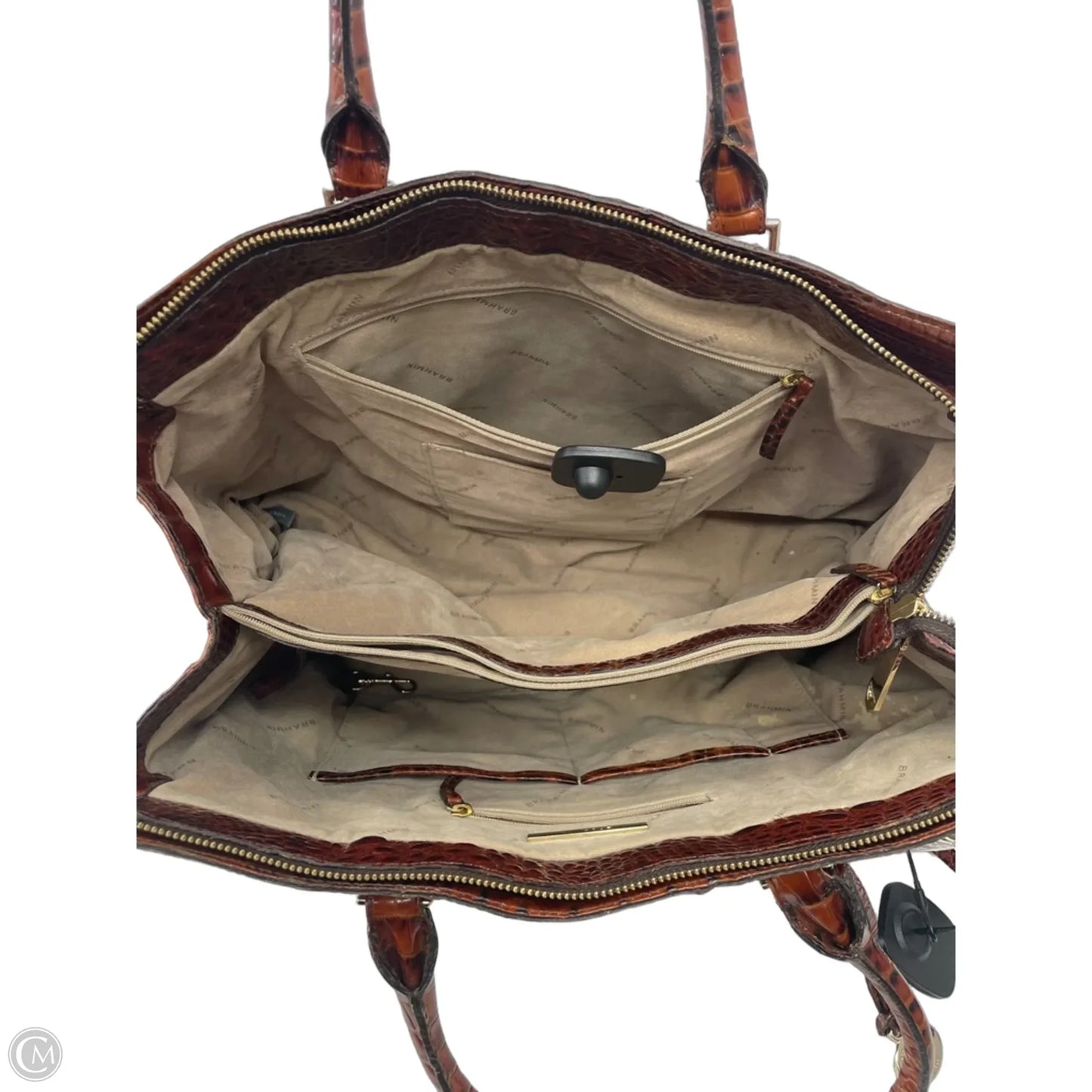 Handbag Designer By Brahmin, Size: Large