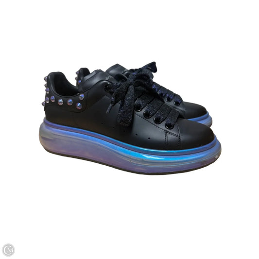 Shoes Luxury Designer By Alexander Mcqueen In Blue & Purple, Size: 8