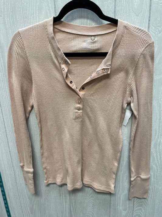 Top Long Sleeve By Aerie In Pink, Size: S