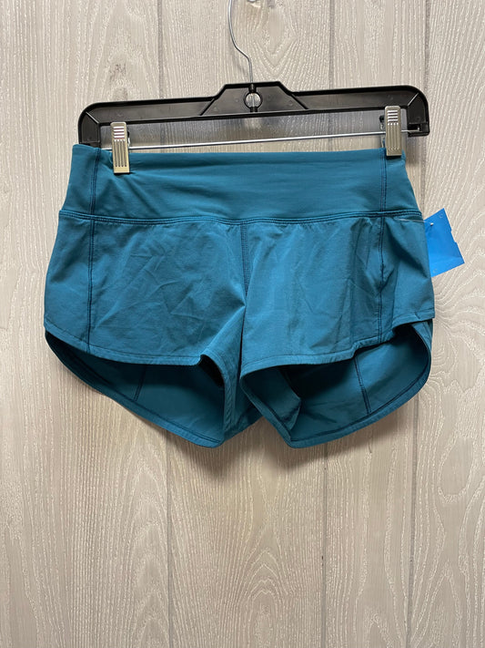 Athletic Shorts By Lululemon In Teal, Size: 4