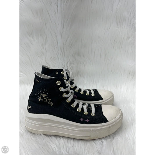 Shoes Sneakers Platform By Converse In Black & White, Size: 7.5