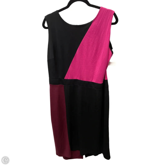 Dress Work By Lane Bryant In Black & Pink, Size: 3x