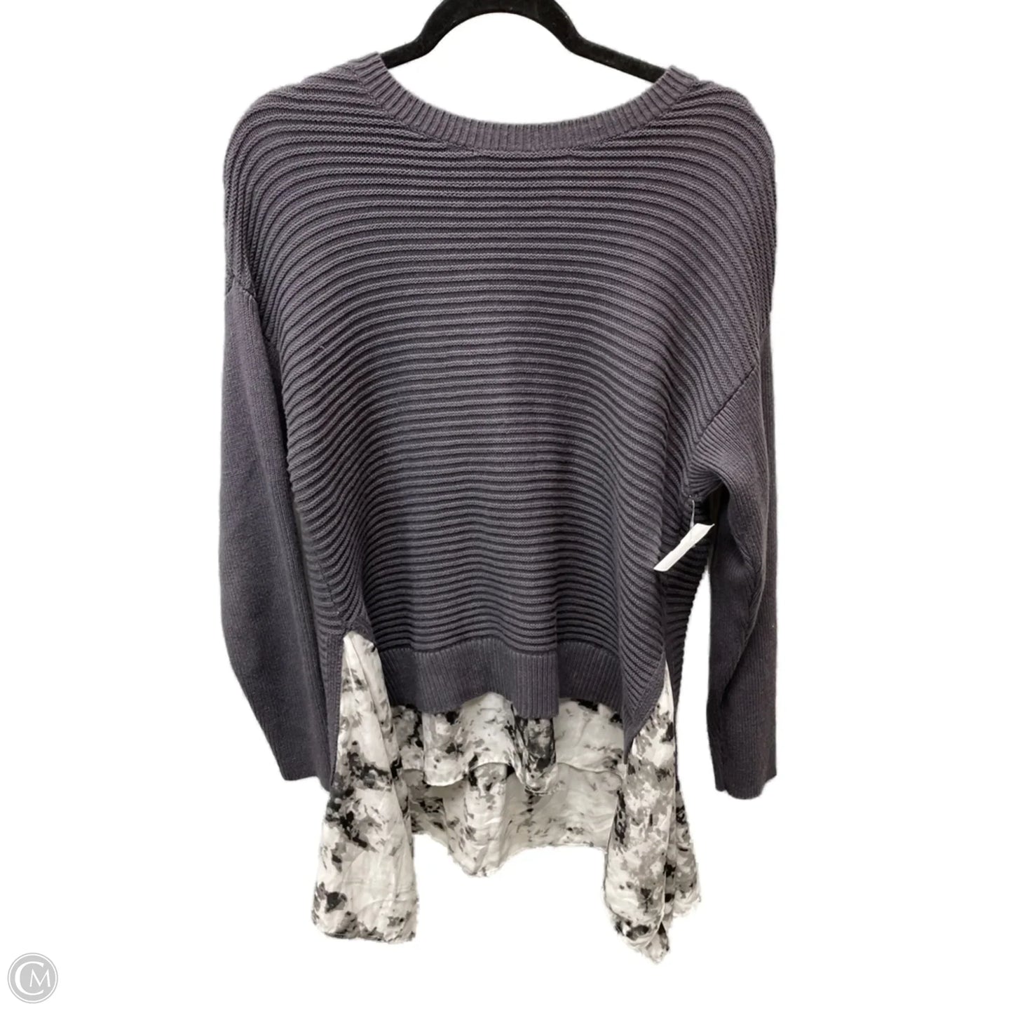 Sweater By Simply Vera In Grey, Size: Xl