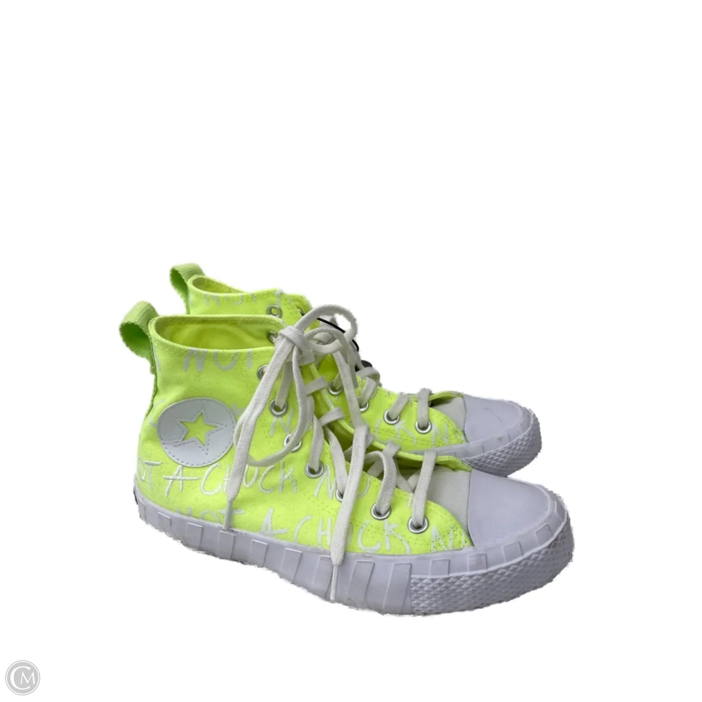Shoes Sneakers By Converse In Green & White, Size: 7.5