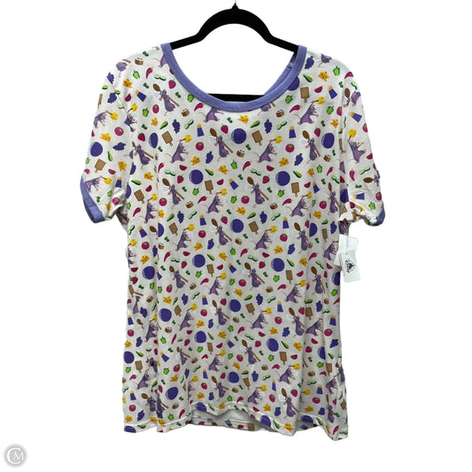 Top Short Sleeve By Disney In Multi-colored, Size: 1x