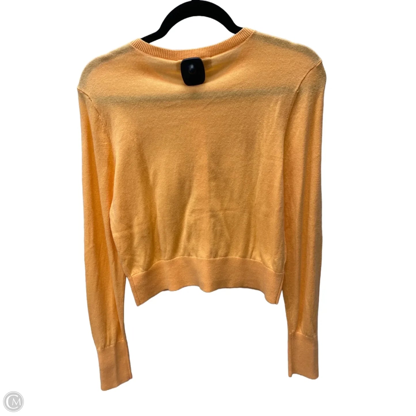 Sweater Cardigan By Loft In Orange, Size: S