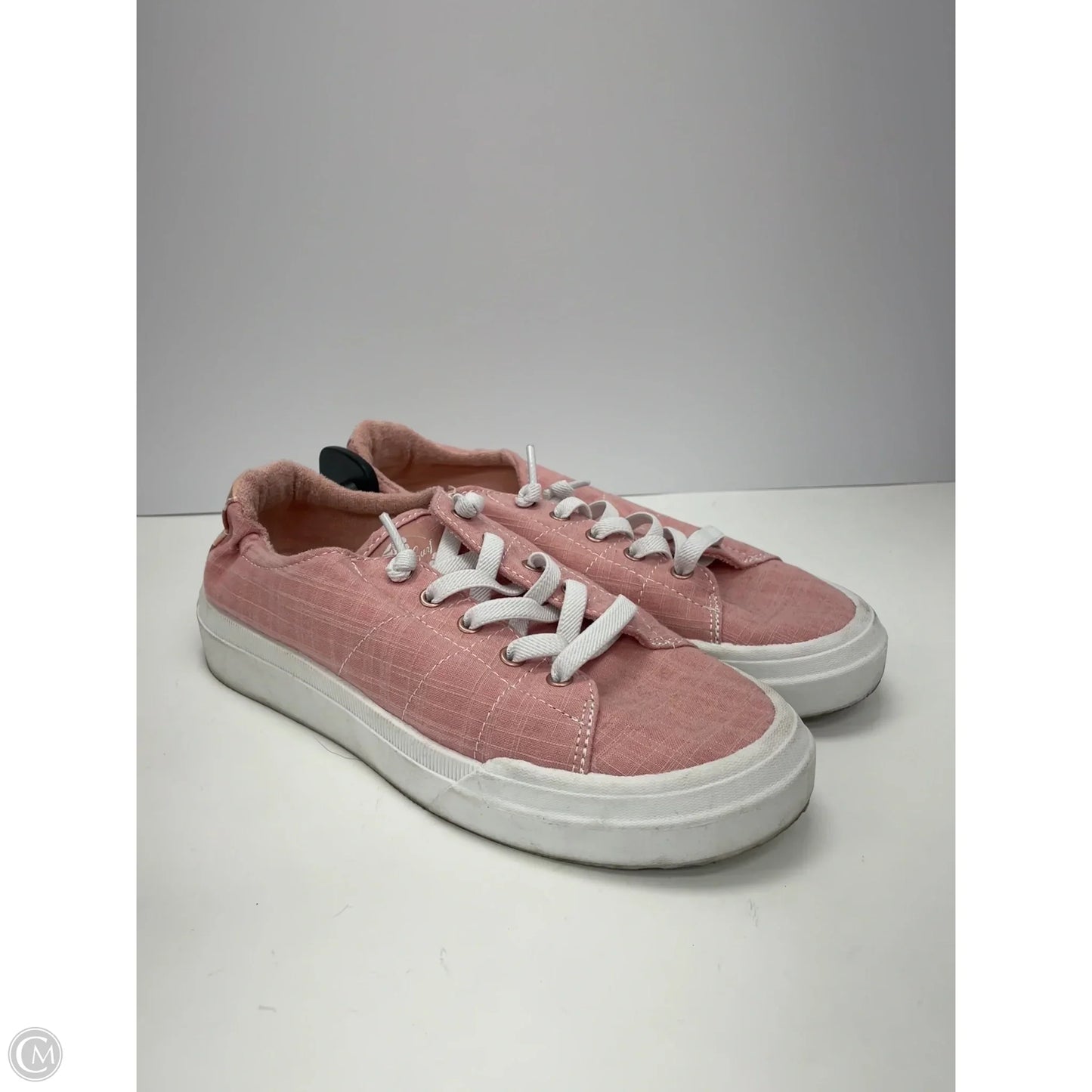 Shoes Sneakers By Roxy In Pink & White, Size: 8.5