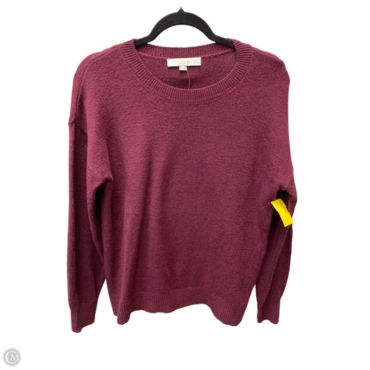 Sweater By Loft In Black & Red, Size: S