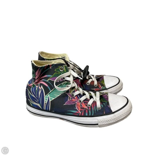 Shoes Sneakers By Converse In Tropical Print, Size: 7