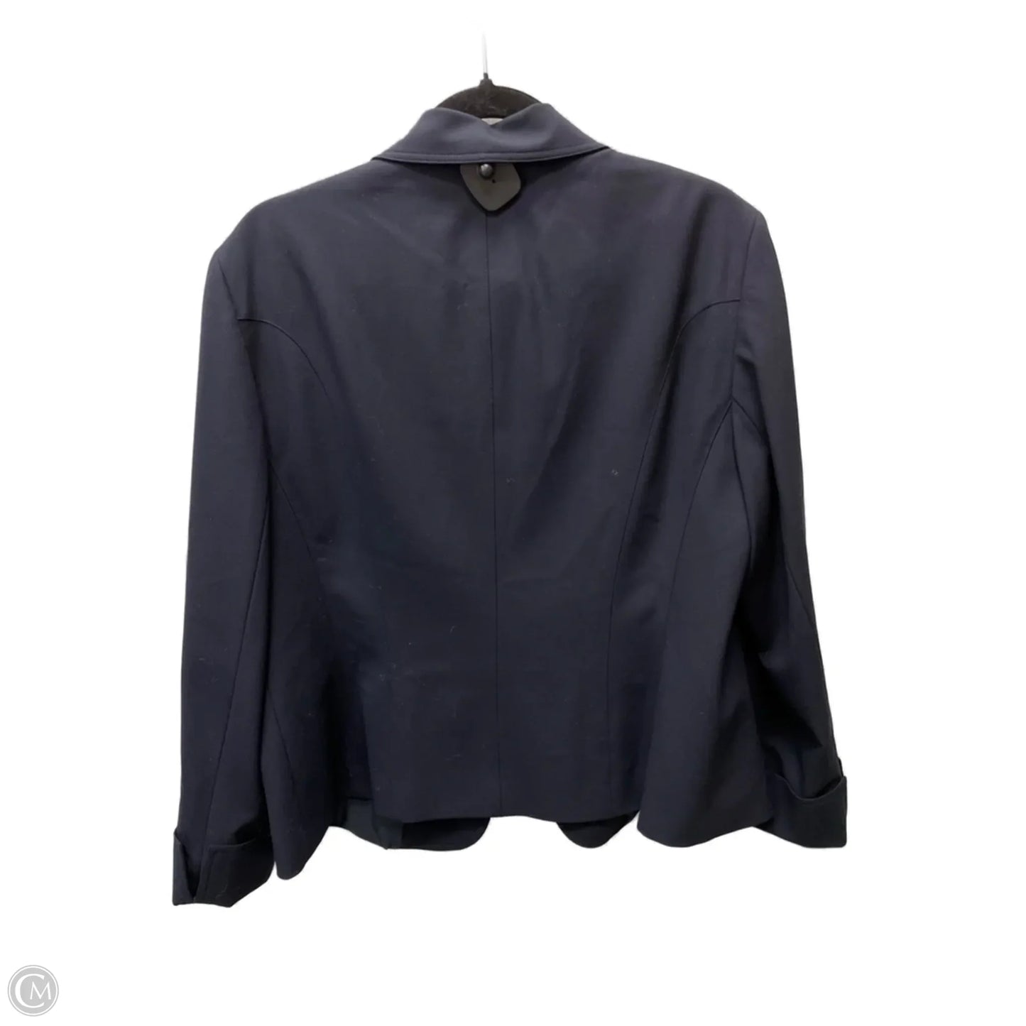 Blazer Designer By Lafayette 148 In Navy, Size: Xl