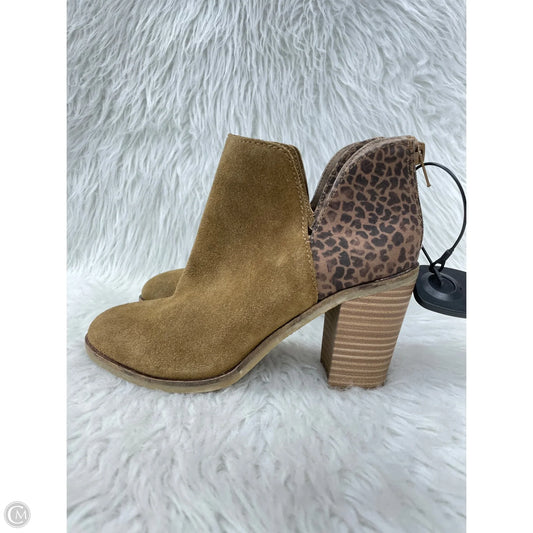 Boots Ankle Heels By Dolce Vita In Brown, Size: 6.5