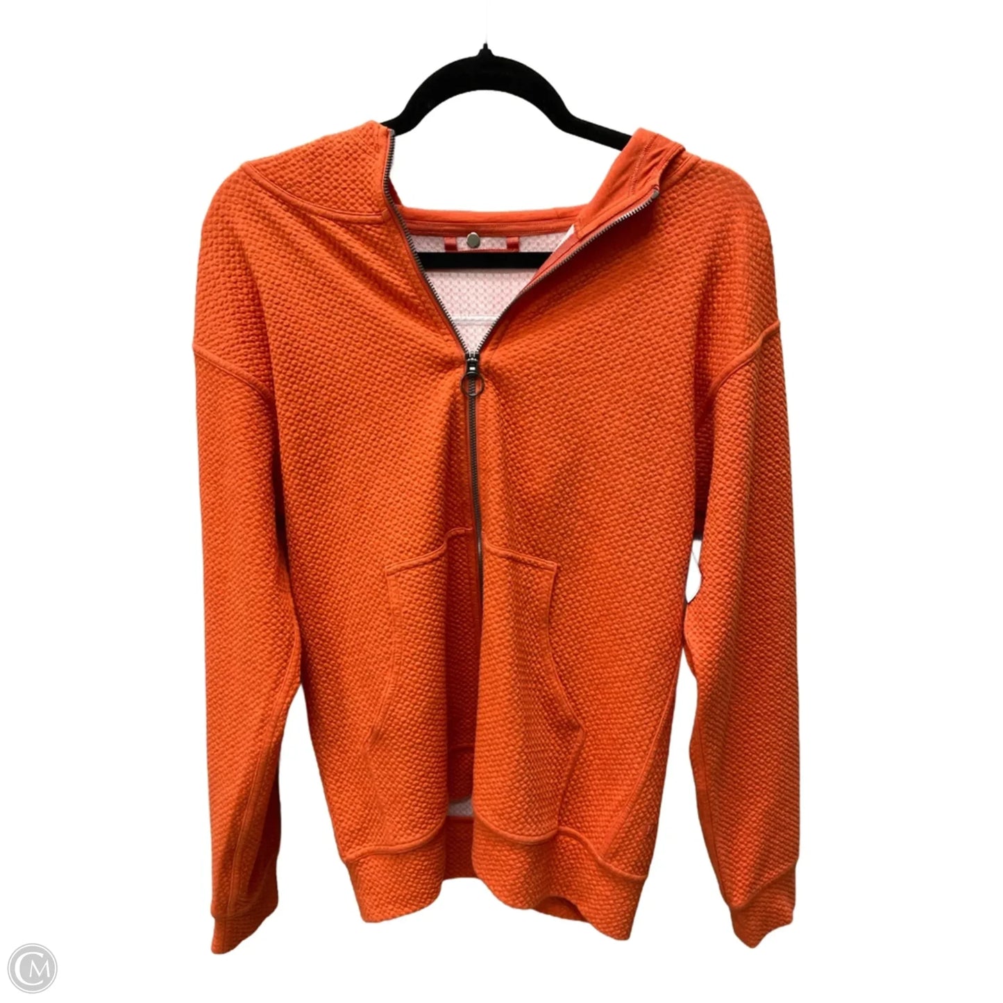 Athletic Jacket By Lululemon In Orange, Size: S