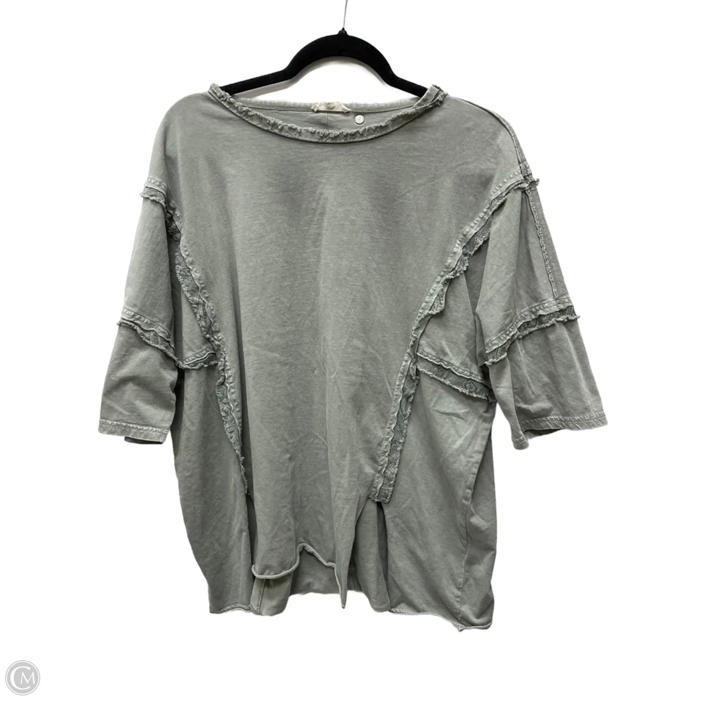 Top Short Sleeve By Easel In Green, Size: S