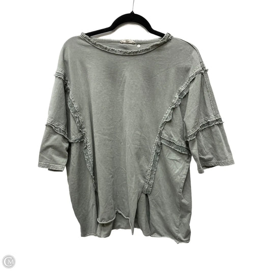 Top Short Sleeve By Easel In Green, Size: S