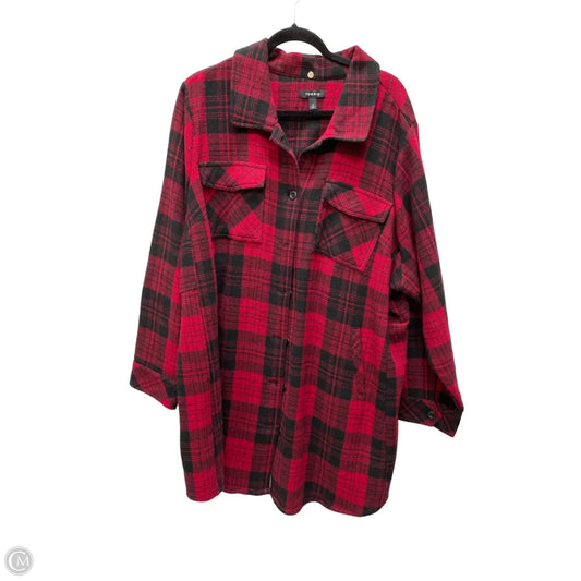 Jacket Shirt By Torrid In Plaid Pattern, Size: 4x
