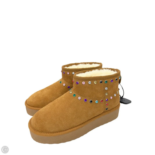 Boots Ankle Flats By Steve Madden In Brown, Size: 9.5