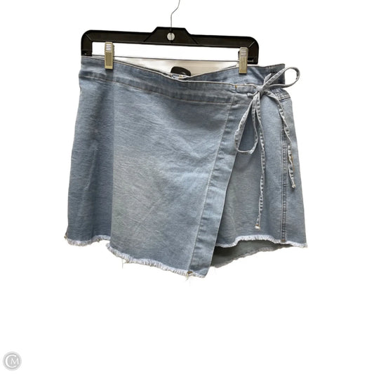 Skort By Bleu In Blue Denim, Size: 12