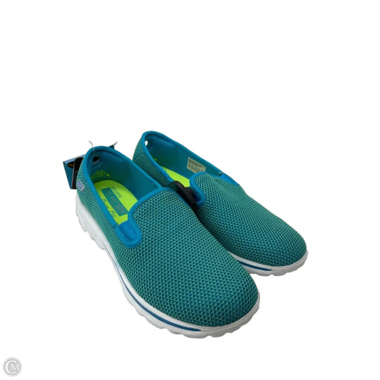 Shoes Sneakers By Skechers In Blue & Green, Size: 8.5