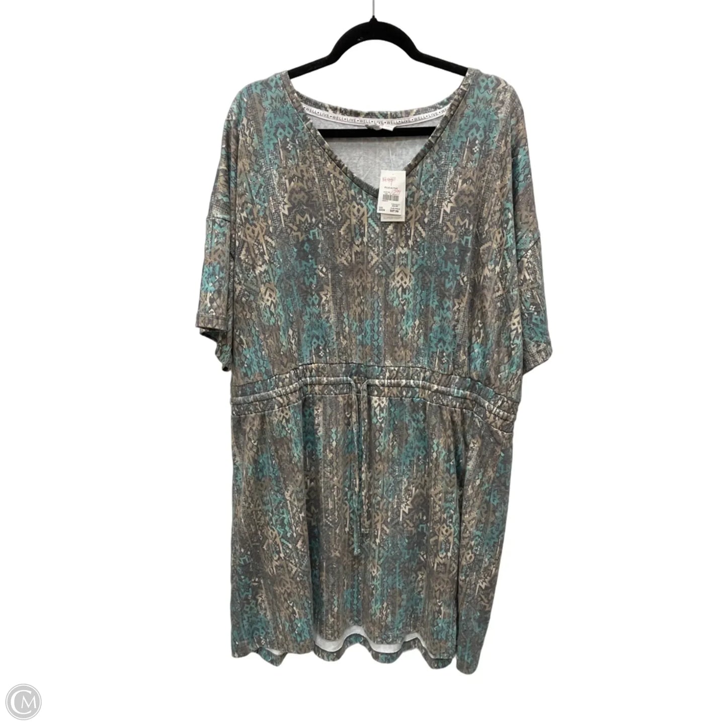 Dress Casual Short By Cato In Geometric Pattern, Size: 3x
