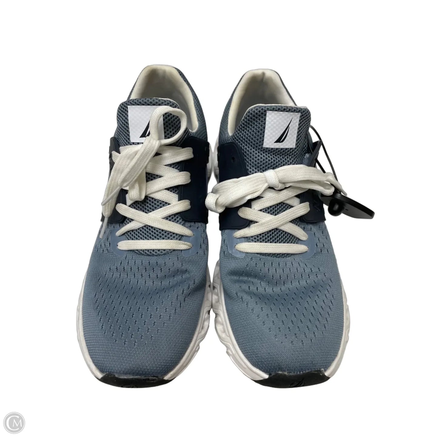 Shoes Sneakers By Nautica In Blue & White, Size: 9