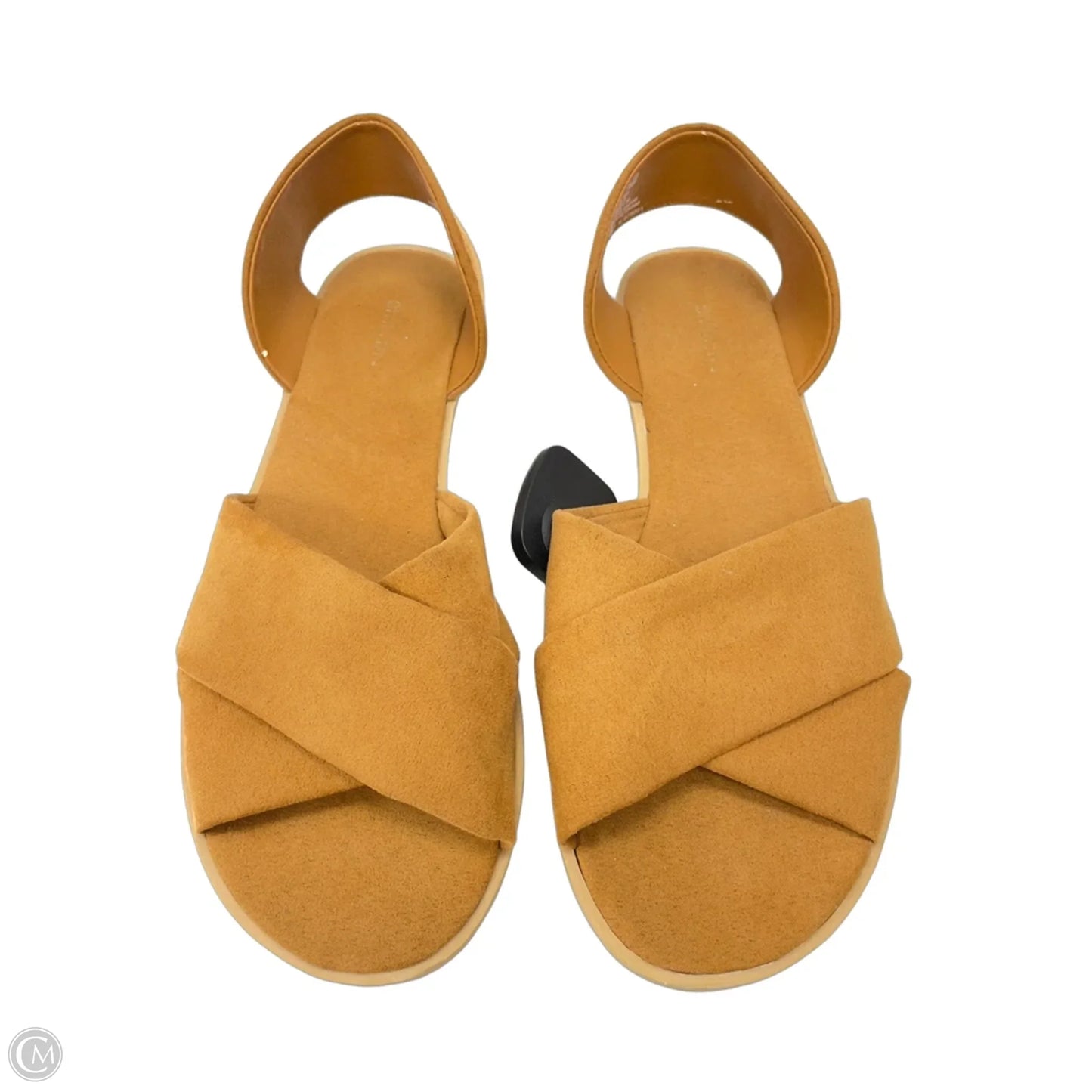 Sandals Flats By Divided In Brown, Size: 8.5