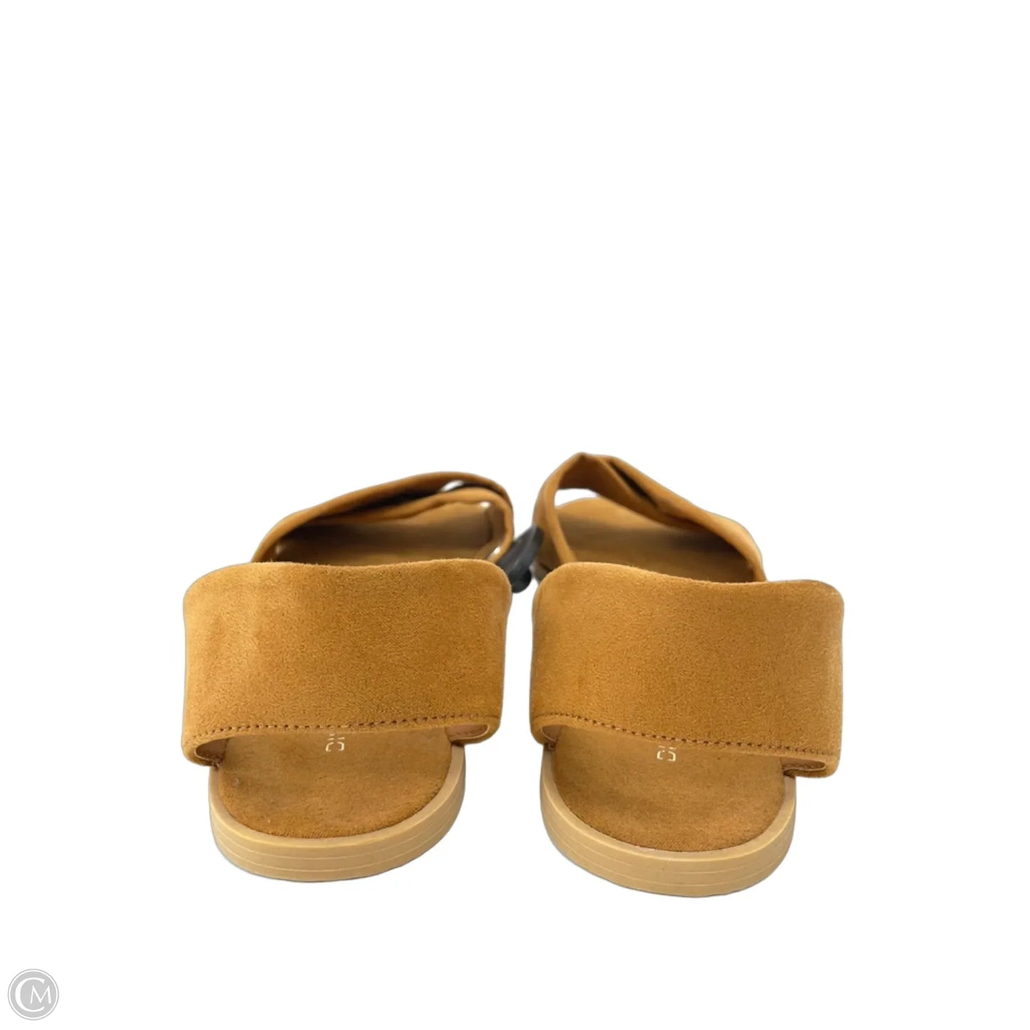 Sandals Flats By Divided In Brown, Size: 8.5