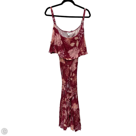 Dress Casual Midi By Avenue In Tropical Print, Size: 2x
