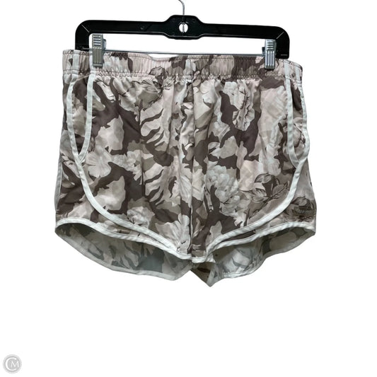 Athletic Shorts By Calvin Klein In Floral Print, Size: L