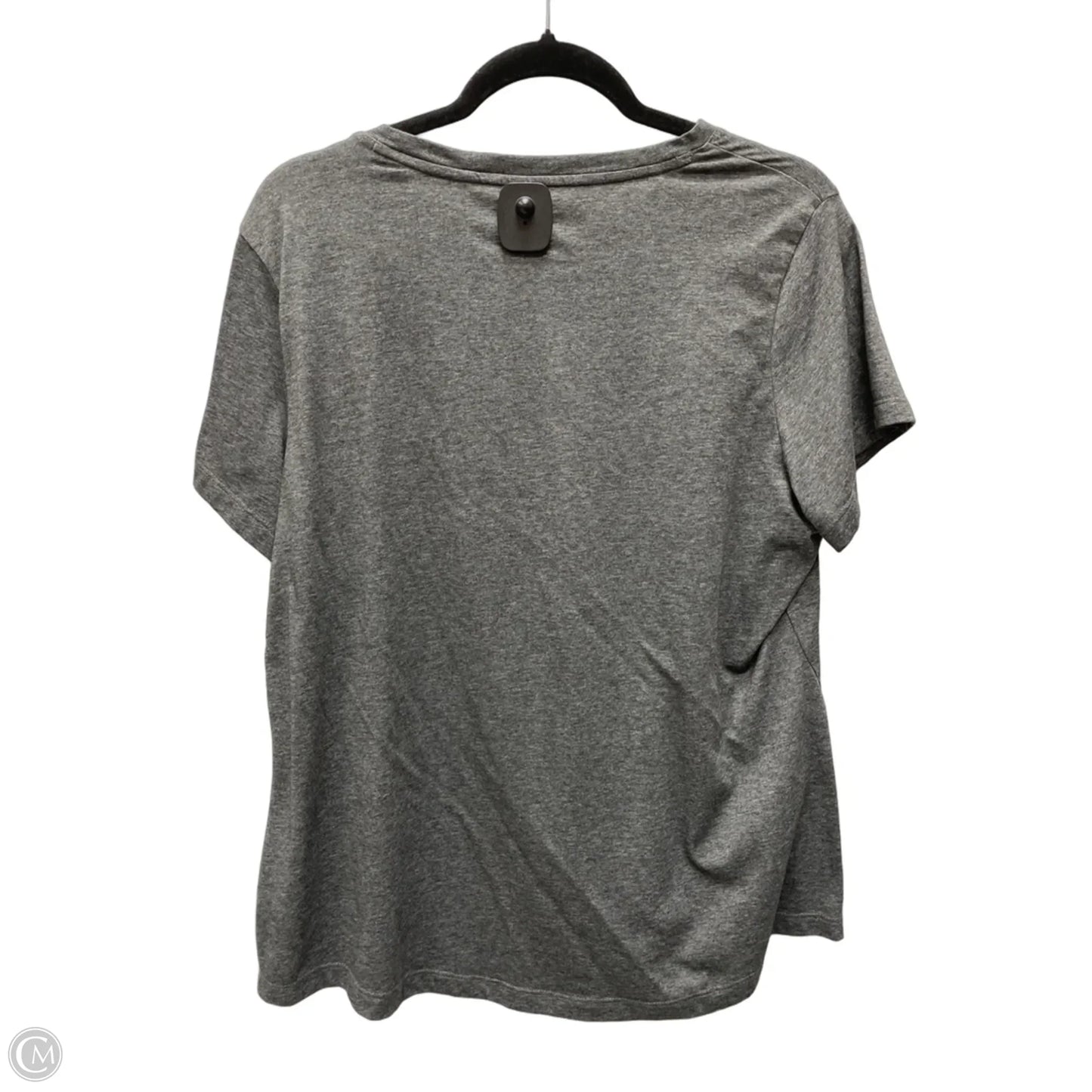 Athletic Top Short Sleeve By Puma In Grey, Size: Xl