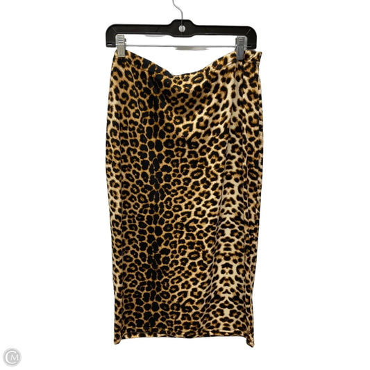 Skirt Midi By Shein In Animal Print, Size: 12