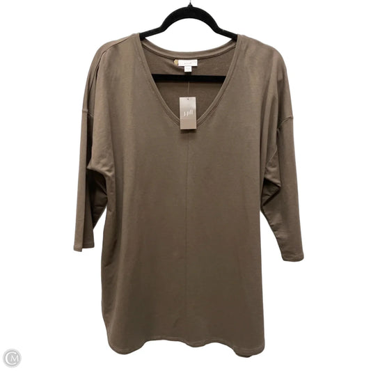 Top Short Sleeve By J. Jill In Brown, Size: M