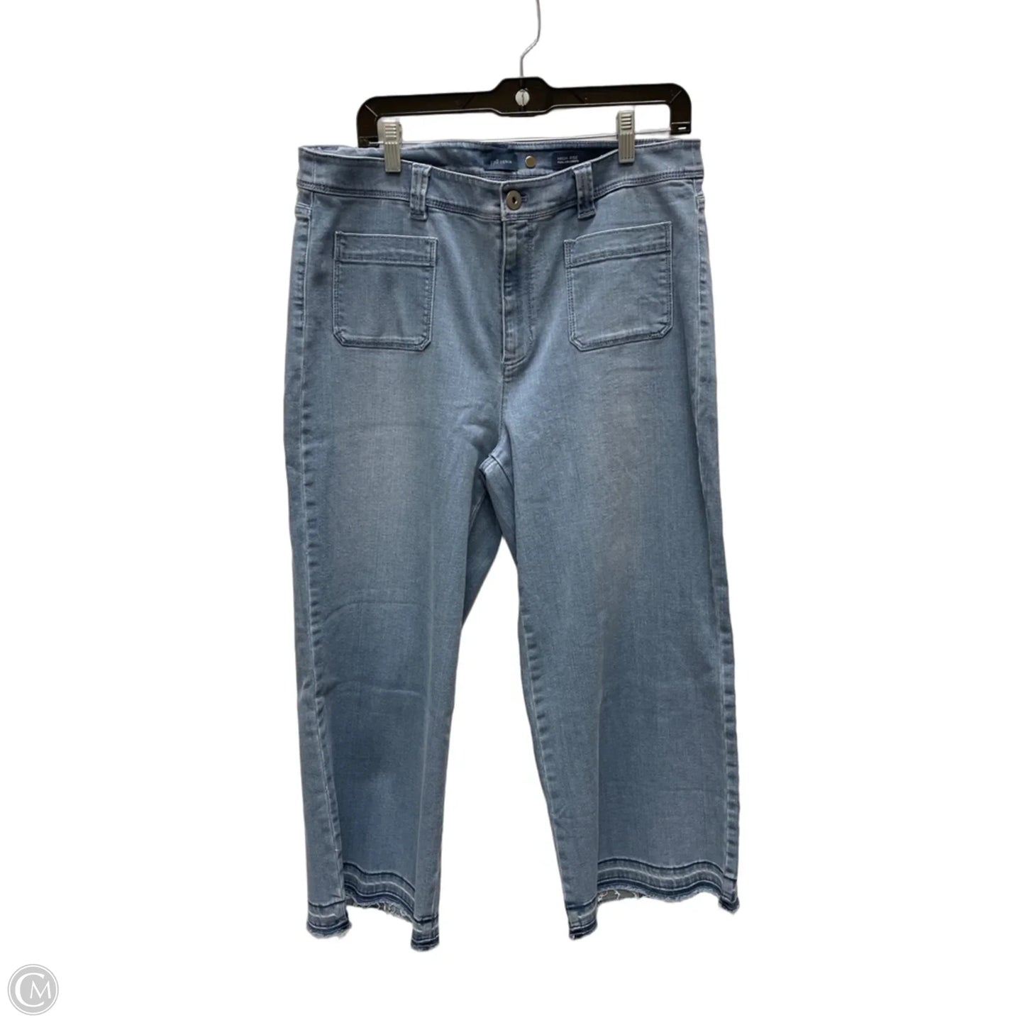 Jeans Wide Leg By J. Jill In Blue Denim, Size: 14
