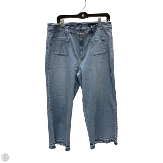 Jeans Wide Leg By J. Jill In Blue Denim, Size: 14