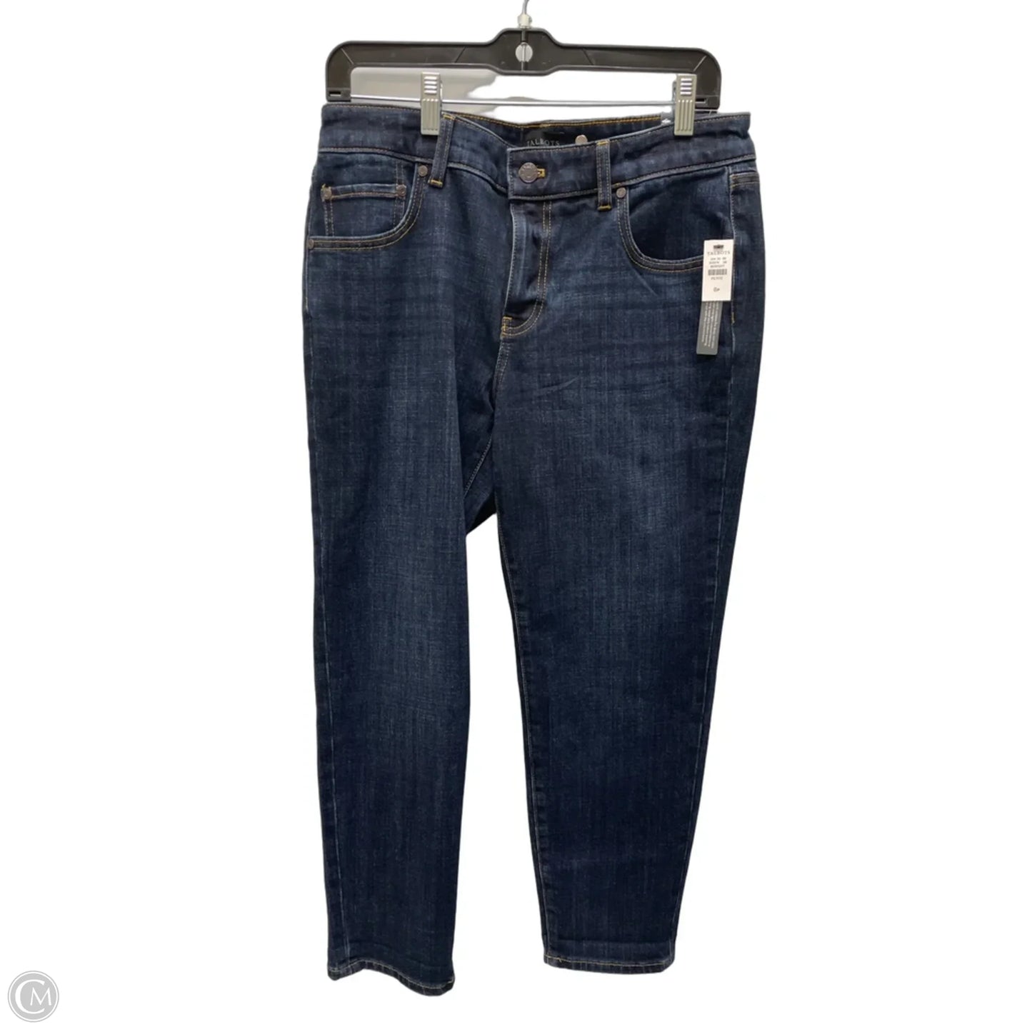 Jeans Cropped By Talbots In Blue Denim, Size: 8