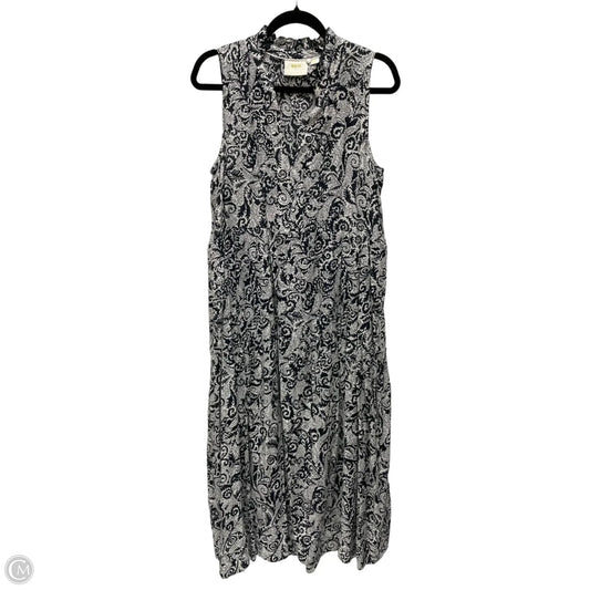 Dress Casual Maxi By Maeve In Blue & White, Size: S